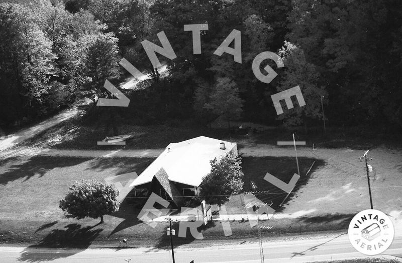Buccaneer Inn (Mister Charlies Buccaneer Inn) - 1983 Aerial Across Street From Restaurant On The Lake